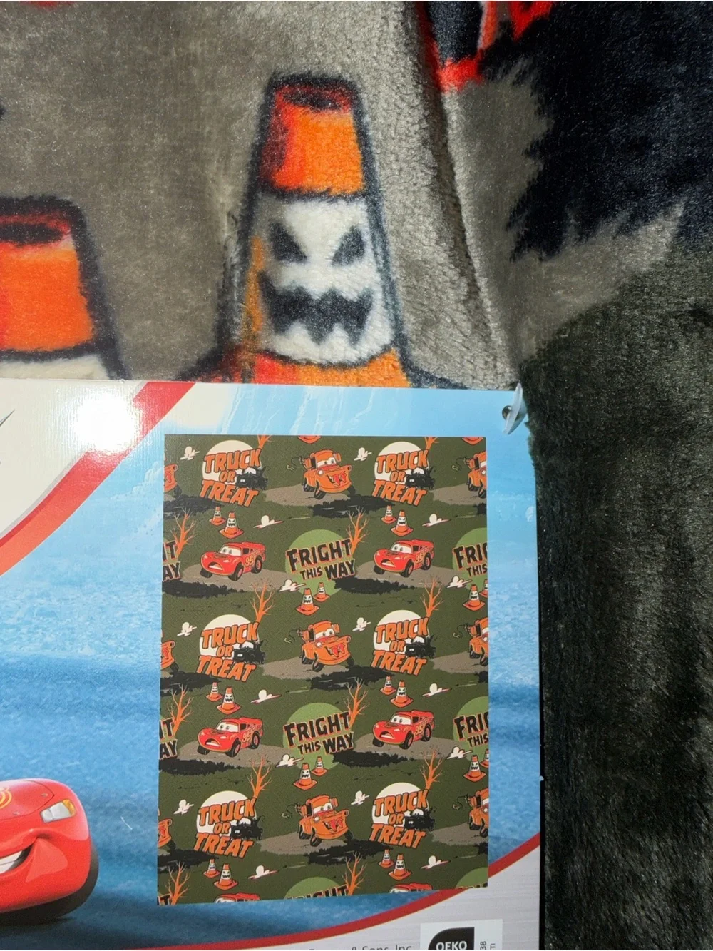 Disney Cars 'Fright This Way' Plush Throw Blanket
